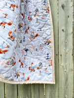 Load image into Gallery viewer, Wild Winter Wholecloth Lap Quilt
