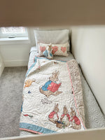 Load image into Gallery viewer, Storybook Wholecloth Quilt with Benjamin Bunny
