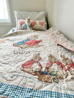 Load image into Gallery viewer, Storybook Wholecloth Quilt with Benjamin Bunny
