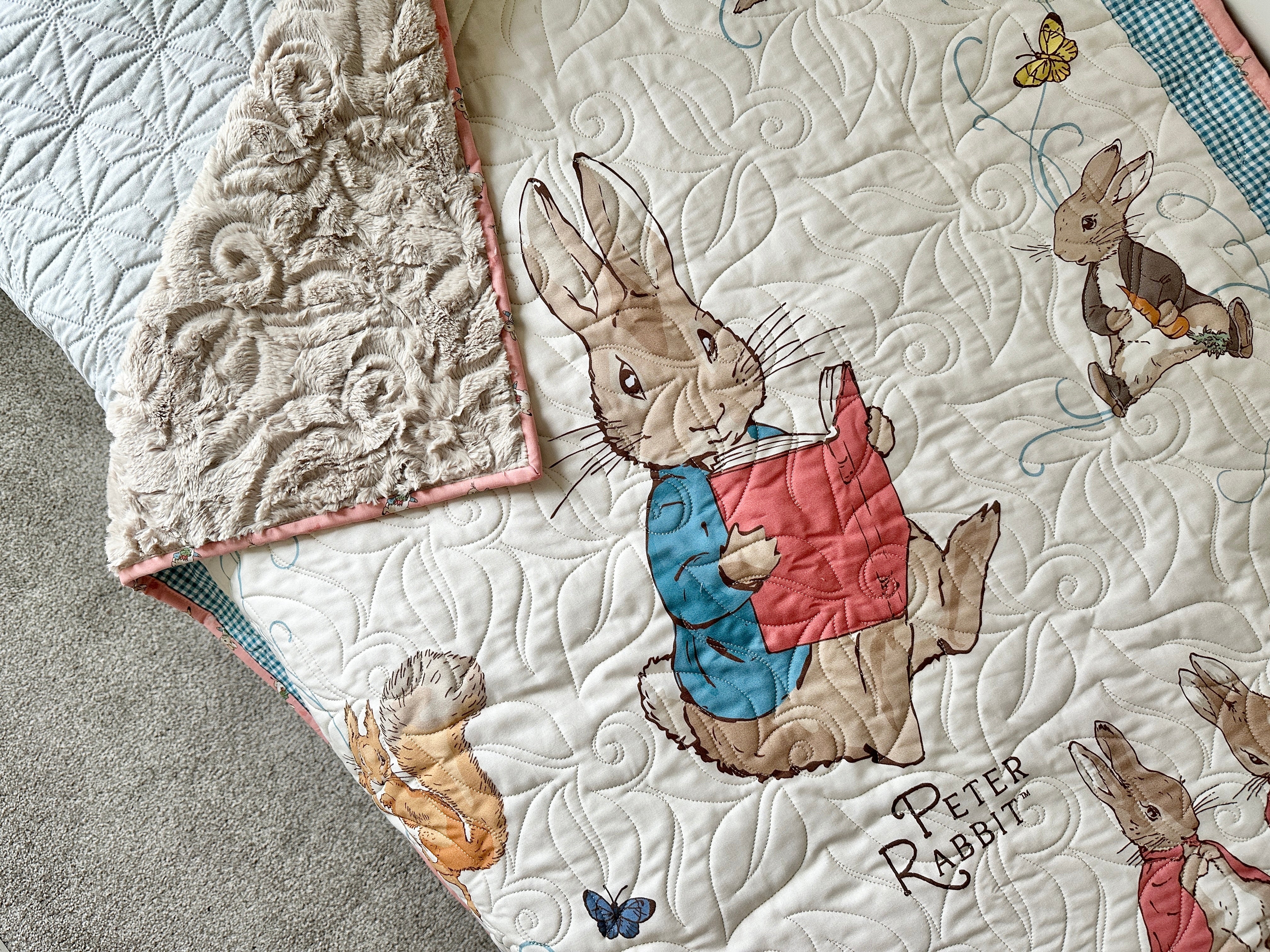 Storybook Wholecloth Quilt with Benjamin Bunny